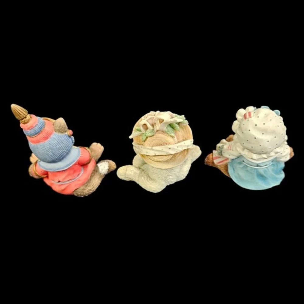 Calico Kittens Priscilla‎ Hillman Enesco Friendship Theme Lot of 3 Vtg READ